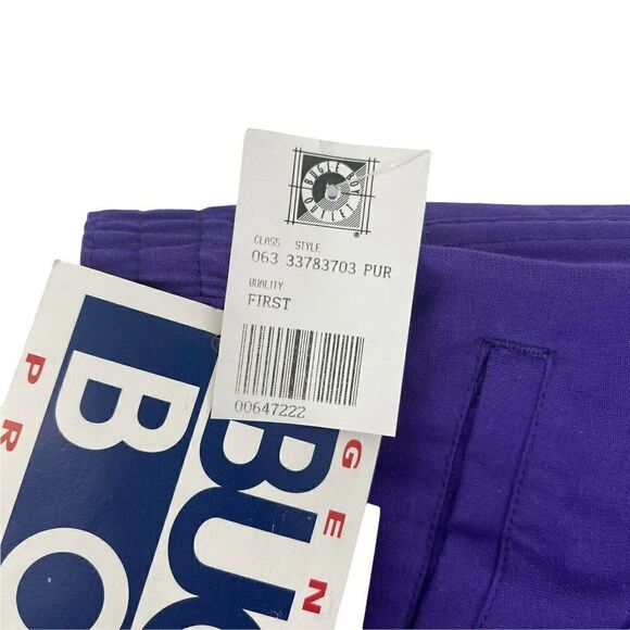 Bugle Boy Vintage 90s Shorts Purple Deadstock Boys Size Large 8.5 In Inseam NEW - Picture 5 of 7